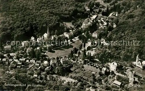 AK / Ansichtskarte Schlangenbad_Taunus Fliegeraufnahme Schlangenbad_Taunus