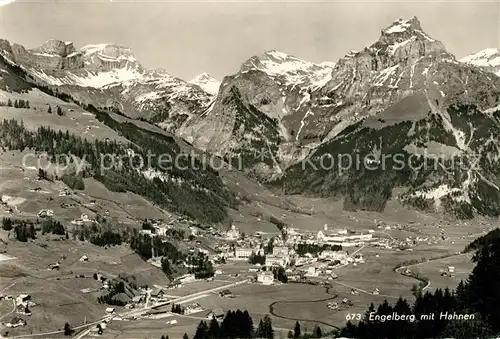 AK / Ansichtskarte Engelberg_OW Panorama Hahnen Engelberg OW