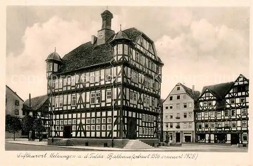 AK / Ansichtskarte Melsungen_Fulda Rathaus Melsungen Fulda