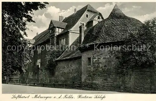 AK / Ansichtskarte Melsungen_Fulda Hinteres Schloss Melsungen Fulda