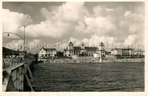 AK / Ansichtskarte Binz_Ruegen_Ostseebad Blick von der Seebruecke 