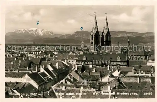 AK / Ansichtskarte Wiener_Neustadt Schneeberg Hohe Wand Kirche Wiener_Neustadt