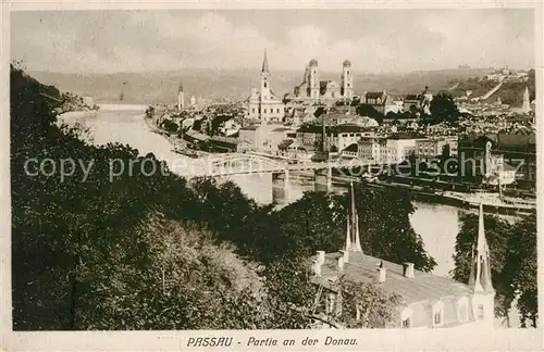 AK / Ansichtskarte Passau Donaupartie Passau