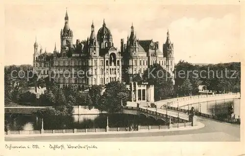 AK / Ansichtskarte Schwerin_Mecklenburg Schloss Schwerin_Mecklenburg