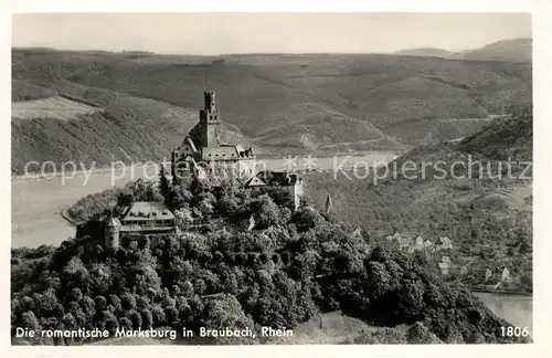 AK / Ansichtskarte Braubach_Rhein Die Marksburg Braubach Rhein