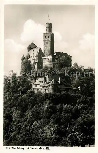 AK / Ansichtskarte Braubach_Rhein Die Marksburg Braubach Rhein