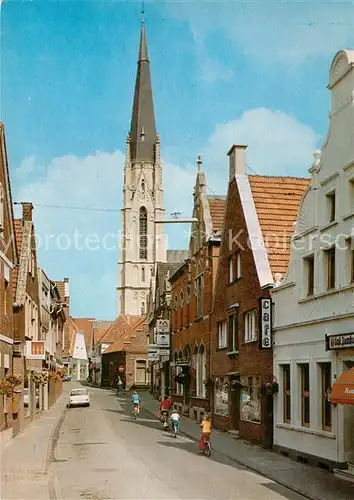 AK / Ansichtskarte Billerbeck_Westfalen Hauptstrasse mit Kirche Perle der Baumberge Billerbeck_Westfalen