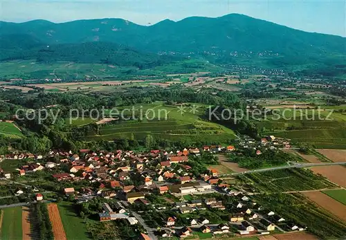 AK / Ansichtskarte Huegelheim Weinort Markgraeflerland Schwarzwald Fliegeraufnahme Huegelheim