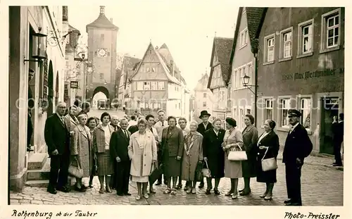 AK / Ansichtskarte Rothenburg_Tauber Reisegruppe Rothenburg Tauber