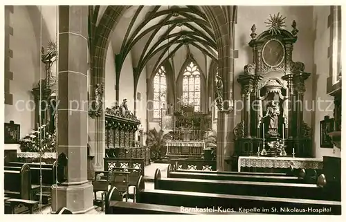 AK / Ansichtskarte Bernkastel Kues Kapelle im St Nikolaus Hospital Bernkastel Kues