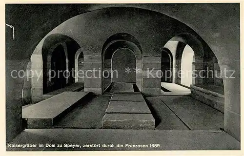 AK / Ansichtskarte Speyer_Rhein Kaisergraeber im Dom zu Speyer Speyer Rhein