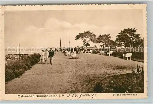 AK / Ansichtskarte Brunshaupten_Ostseebad Strand Promenade Brunshaupten_Ostseebad