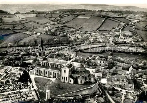 AK / Ansichtskarte Lormes Eglise vue aerienne Lormes