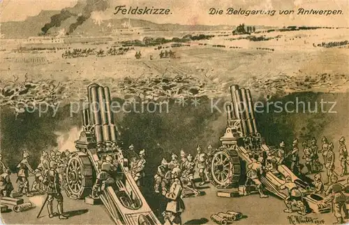 AK / Ansichtskarte Antwerpen_Anvers Die Belagerung von Antwerpen Sept 1914 Antwerpen Anvers