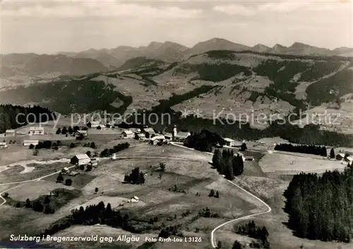 AK / Ansichtskarte Sulzberg_Vorarlberg Blick gegen das Allgaeu Fliegeraufnahme Sulzberg Vorarlberg