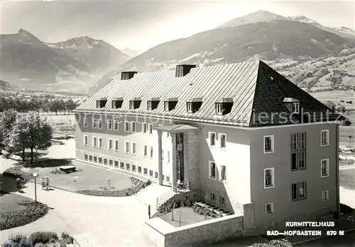 AK / Ansichtskarte Bad_Hofgastein Kurmittelhaus Alpenblick Bad_Hofgastein