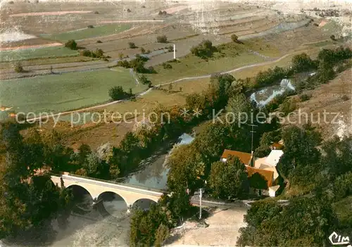 AK / Ansichtskarte Chatillon_Jura Fliegeraufnahme Hotel Restaurant du Pont Chatillon Jura