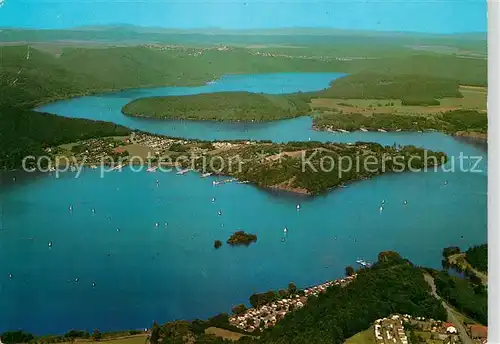 AK / Ansichtskarte Edersee Halbinsel Scheid Edertalsperre Fliegeraufnahme Edersee