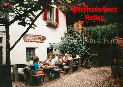 AK / Ansichtskarte Lana_Meran Pfefferlechner Keller Weinkeller Restaurant Lana_Meran