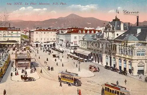 AK / Ansichtskarte Nice_Alpes_Maritimes Place Massena  Nice_Alpes_Maritimes