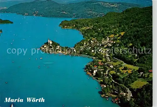 AK / Ansichtskarte Maria_Woerth_Woerthersee Fliegeraufnahme Maria_Woerth_Woerthersee