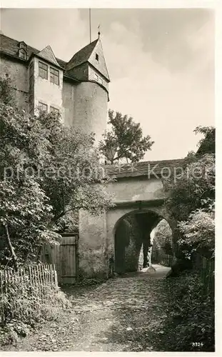 AK / Ansichtskarte Leutenberg_Thueringen Friedensburg Eingang Leutenberg Thueringen