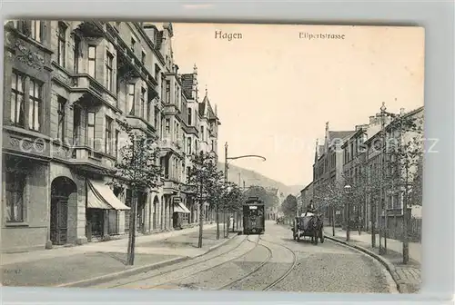 AK / Ansichtskarte Hagen_Westfalen Eilperstrasse Strassenbahn Hagen_Westfalen