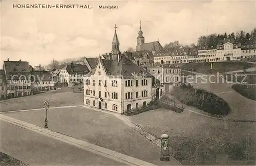 AK / Ansichtskarte Hohenstein Ernstthal Marktplatz Hohenstein Ernstthal