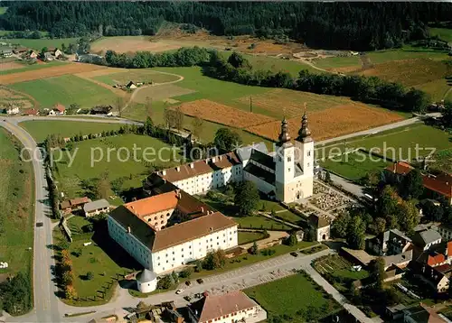 AK / Ansichtskarte Gurk Romanischer Dom Salvatorianerkolleg Fliegeraufnahme Gurk