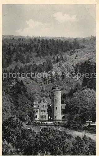 AK / Ansichtskarte Mespelbrunn Schloss Mespelbrunn