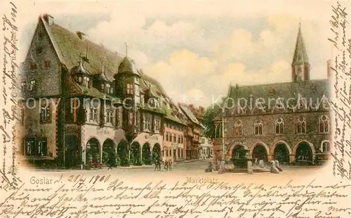 AK / Ansichtskarte Goslar Marktplatz Goslar