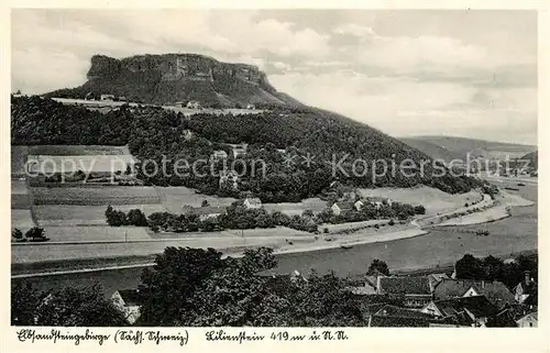 AK / Ansichtskarte Lilienstein Panorama Lilienstein