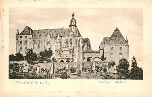 AK / Ansichtskarte Marburg_Lahn Schloss Marburg_Lahn