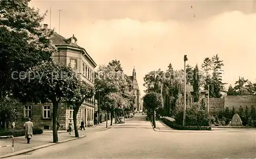 AK / Ansichtskarte Kamenz_Sachsen Poststrasse Kamenz Sachsen