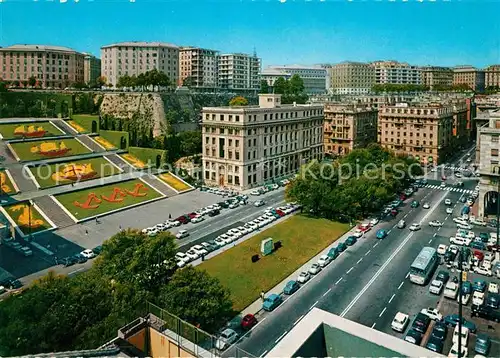 AK / Ansichtskarte Genova_Genua_Liguria Piazza della Vitttoria Giardini Le Caravelle Genova_Genua_Liguria