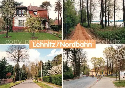 AK / Ansichtskarte Nordbahn_Lehnitz Wohnhaus Villa Partie am Lehnitzsee Havelkorso Gutsplatz Nordbahn_Lehnitz