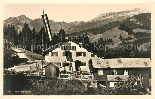 AK / Ansichtskarte Walserschanz_Kleinwalsertal Panorama Walserschanz