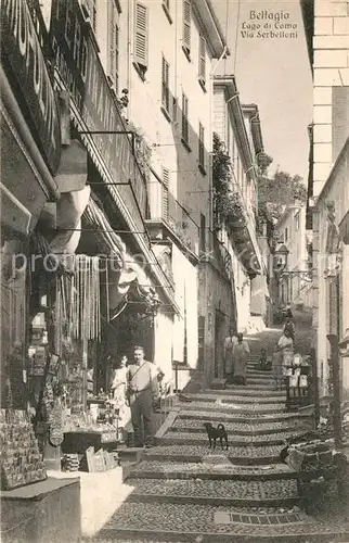 AK / Ansichtskarte Bellagio_Lago_di_Como Via Serbelloni Bellagio_Lago_di_Como