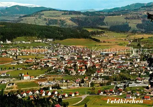 AK / Ansichtskarte Feldkirchen_Kaernten Fliegeraufnahme gegen Waiern und Nockgebiet Feldkirchen Kaernten