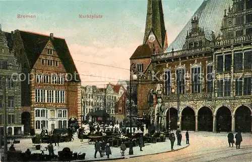 AK / Ansichtskarte Bremen Marktplatz Bremen