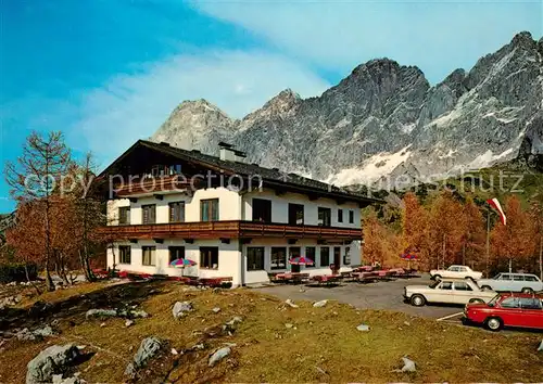 AK / Ansichtskarte Ramsau_Dachstein_Steiermark Gasthof Hunerkogel Dachsteinsuedwand Dachsteingebirge Ramsau_Dachstein