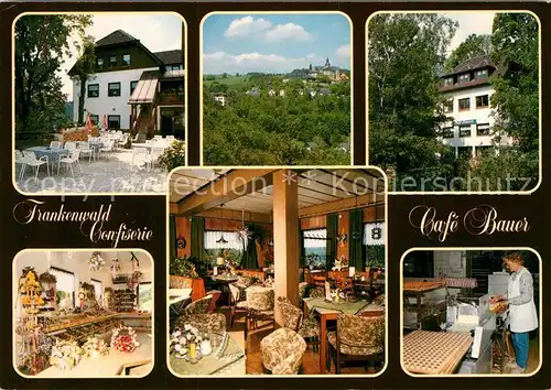 AK / Ansichtskarte Lauenstein_Oberfranken Frankenwald Confiserie Cafe Bauer Lauenstein_Oberfranken