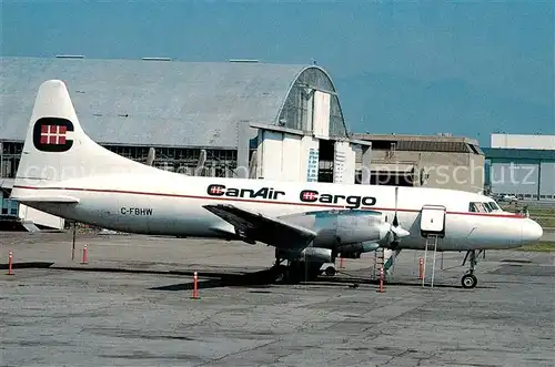 AK / Ansichtskarte Flugzeuge_Zivil CanAir Cargo Convair 580 C FBHW c n 29 Flugzeuge Zivil