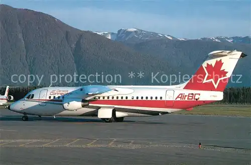 AK / Ansichtskarte Flugzeuge_Zivil Air BC BAe 146 200A C FBAO c n E2111 Flugzeuge Zivil