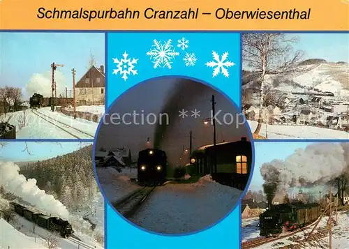 AK / Ansichtskarte Eisenbahn Schmalspurbahn Cranzahl Oberwiesenthal  Eisenbahn