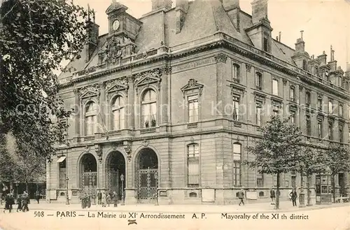 AK / Ansichtskarte Paris La Mairie au XI Arrondissement  Paris