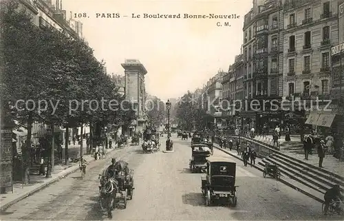 AK / Ansichtskarte Paris Le Boulevard Bonne Nouvelle Paris