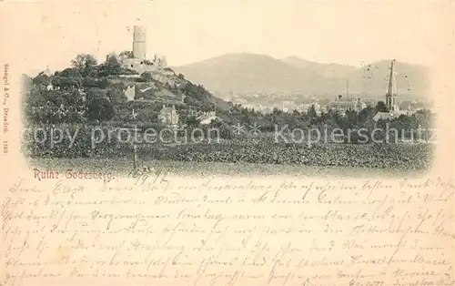 AK / Ansichtskarte Bad_Godesberg Ruine Godesburg Bad_Godesberg