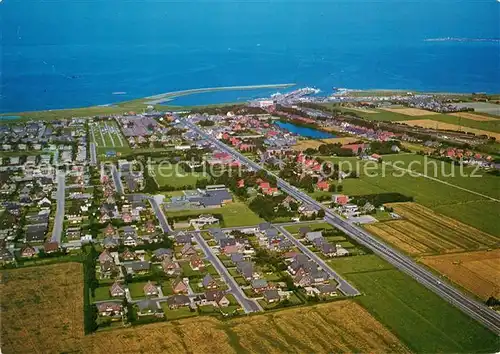 AK / Ansichtskarte Norden_Norddeich_Ostfriesland Nordseebad Fliegeraufnahme Norden_Norddeich