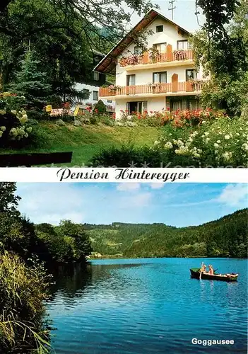 AK / Ansichtskarte Steuerberg_Goggausee Pension Hinteregger Natur Steuerberg Goggausee